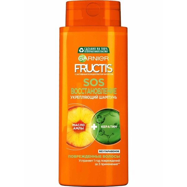 Garnier fructis sos восстановление шампунь укрепляющий 700мл для секущихся и поврежденных волос