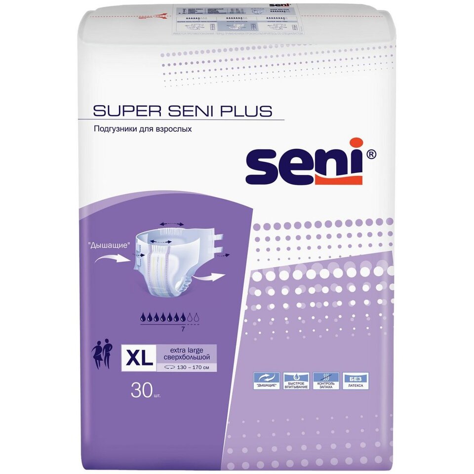 Подгузники Seni Super Plus Air Extra Large 30 шт.