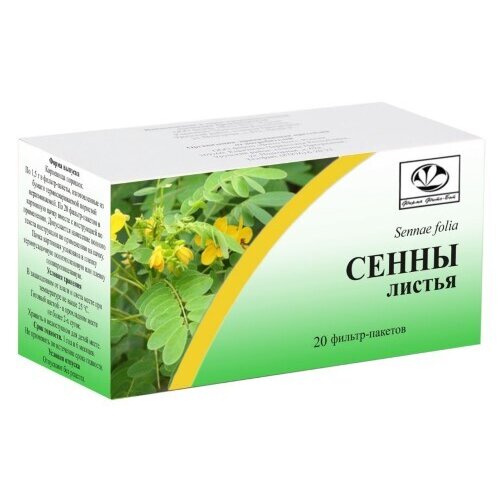Сенны листья фильтр-пакеты 1,5 г 20 шт.
