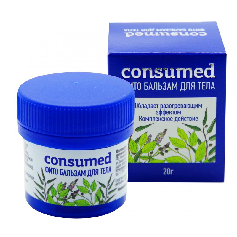 Фито бальзам для тела с разогревающим эффектом с ментолом и эвкалиптом 20 г