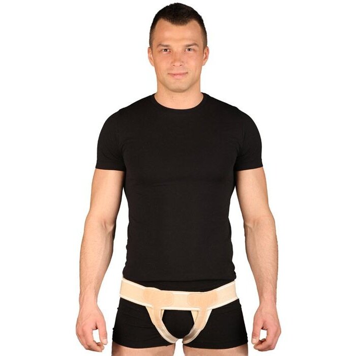 Бандаж грыжевой паховый Тривес Т.29.05 (Т-1445) двухсторонний бежевый р.XL