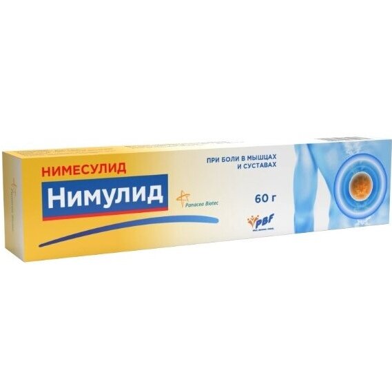 Нимулид гель для наружного применения 1% 60 г