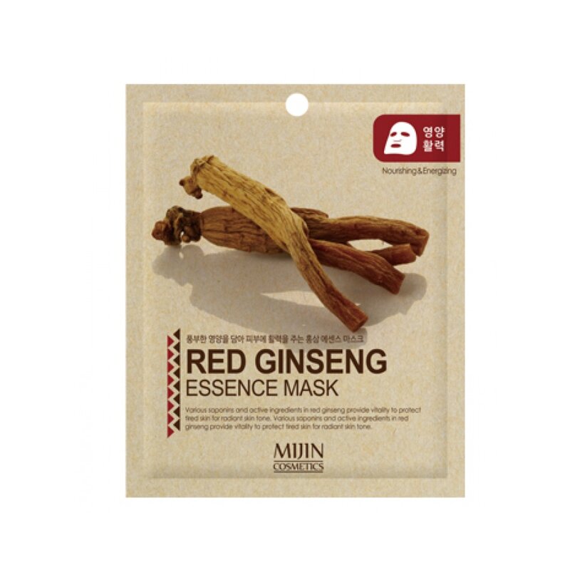 Маска для лица тканевая с экстрактом женьшеня Mijin Red Ginseng Essence Mask 25 г