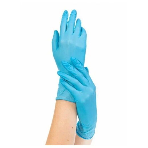 Benovy перчатки смотровые н/стер. диагн. нитриловые неопудренные текстурированные голубые размер s 1 шт. пара