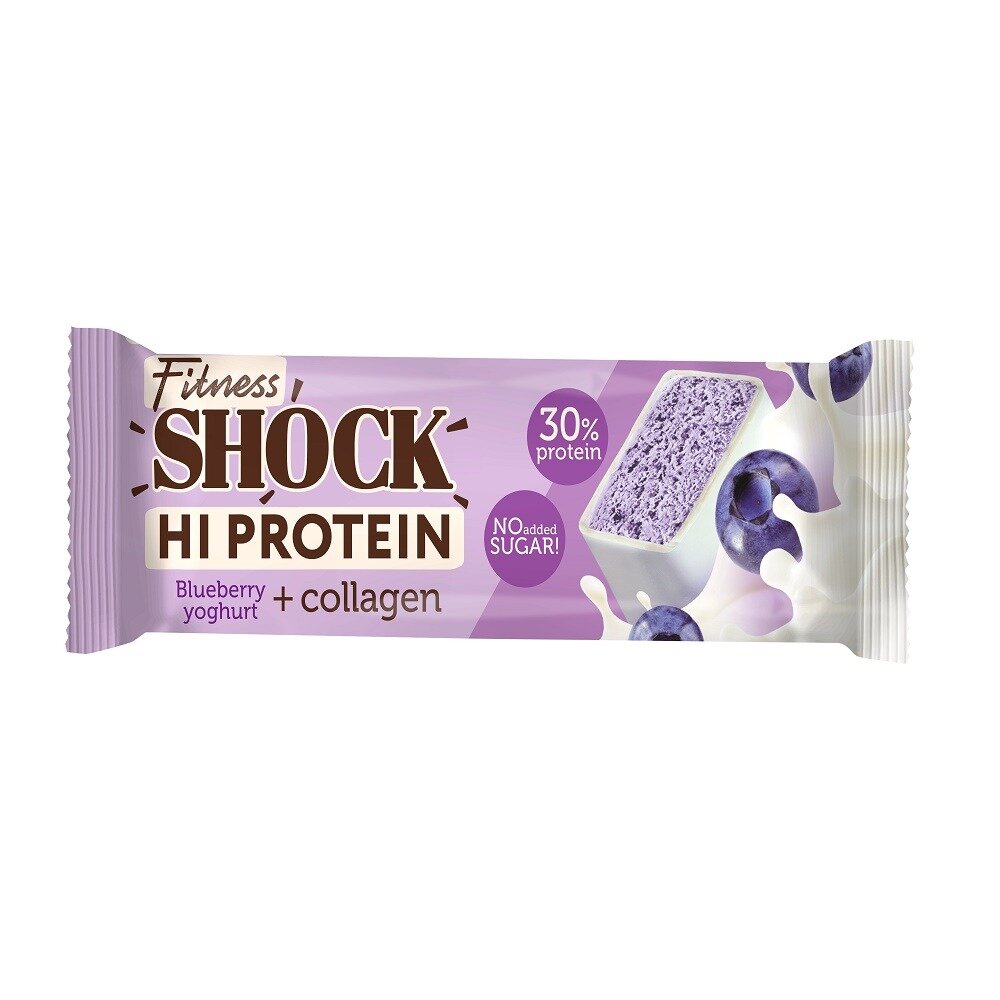 Батончик глазированный FitnesShock Черничный десерт 40 г
