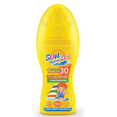 Детский солнцезащитный спрей Sun Marina Kids SPF 30+ 150 мл флакон