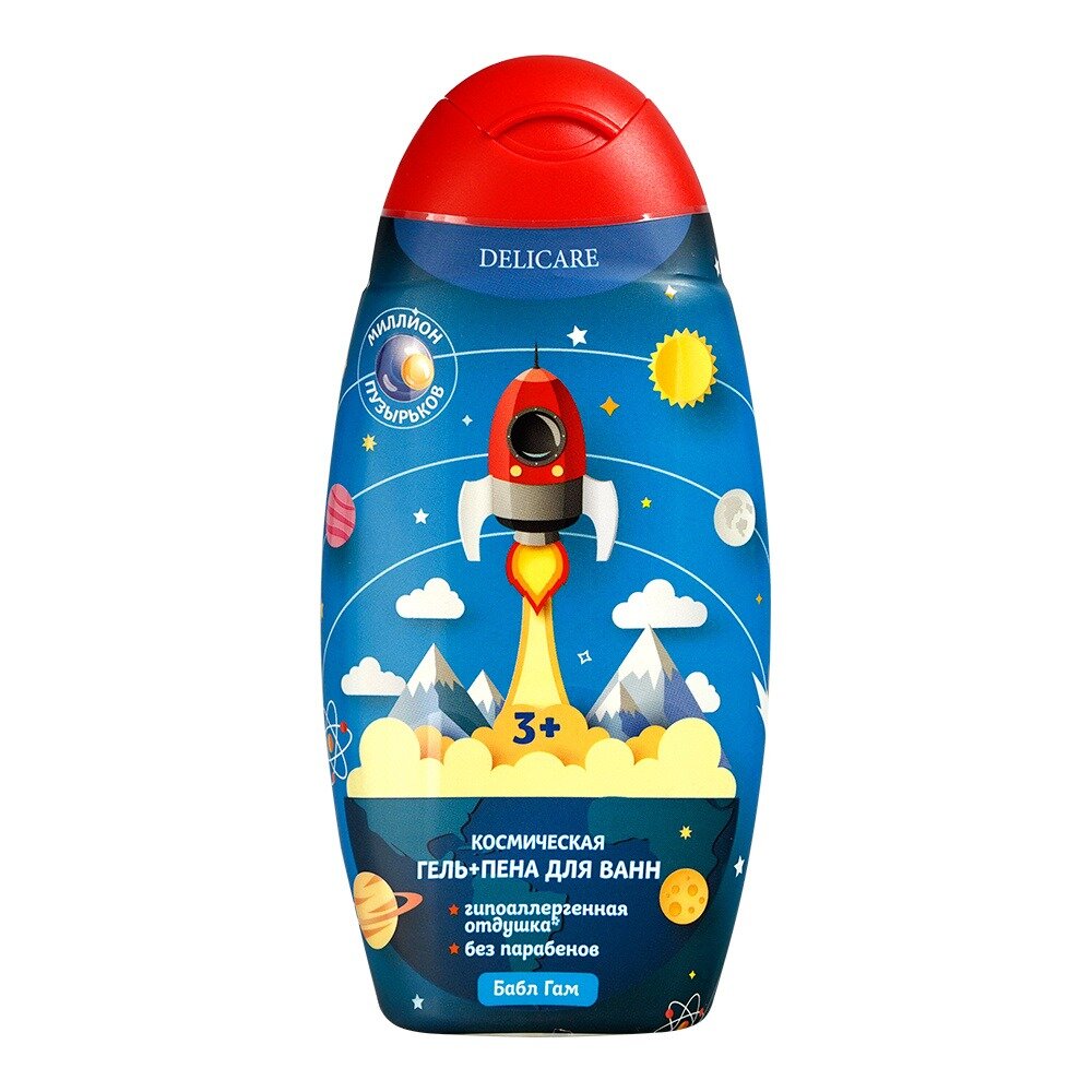 Гель-пена детская Delicare Бабл Гам 300 мл