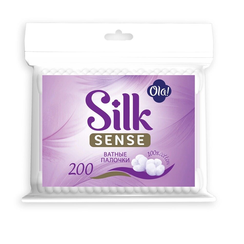 Ватные палочки Ола (Ola) silk sense пакет 200 шт.