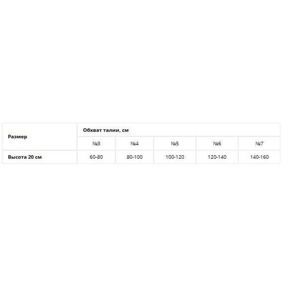 Бандаж послеоперационный Крейт Б-331 черный р.6