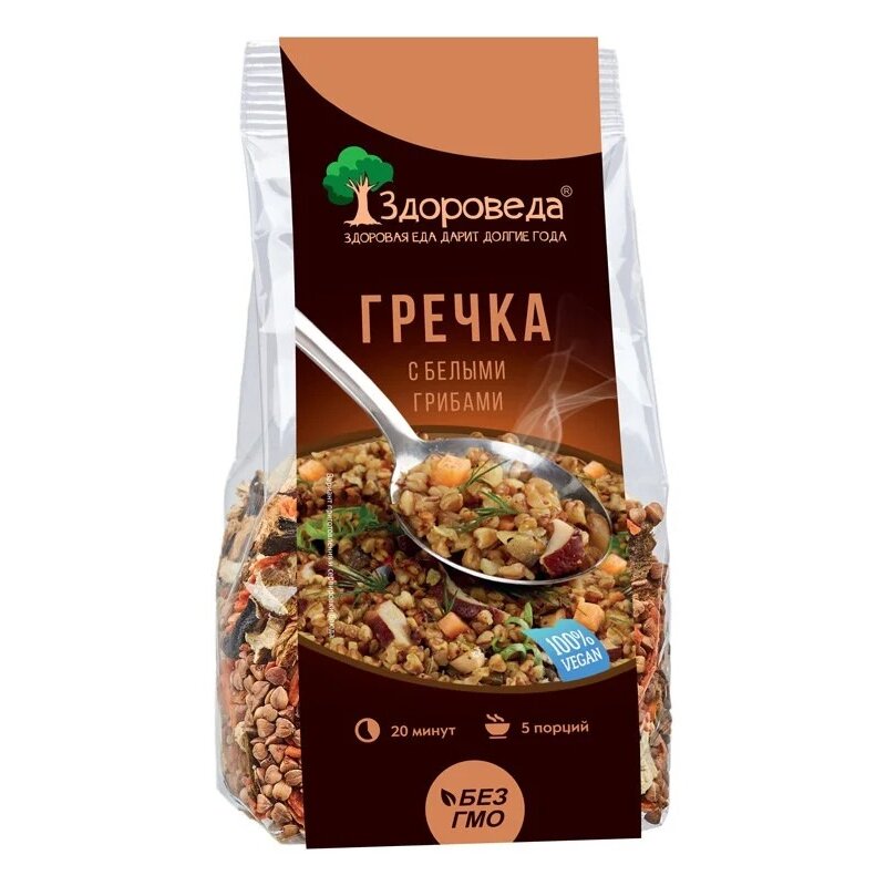 Гречка с белыми грибами Здороведа 250 г