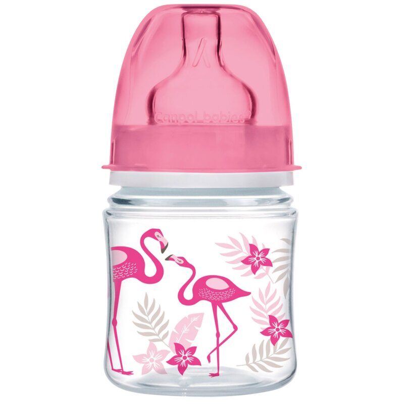 Бутылочка Canpol babies 0+ антиколиковая с широким горлышком коралл easystart jungle 120 мл