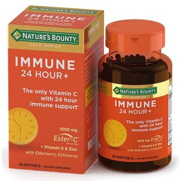 Эстер-С иммун 24 часа+ Nature's Bounty капсулы 2030 мг 50 шт.