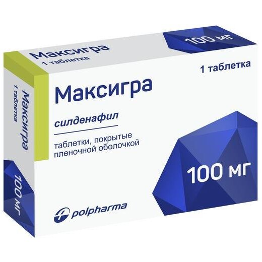 Максигра таблетки 100 мг 1 шт.