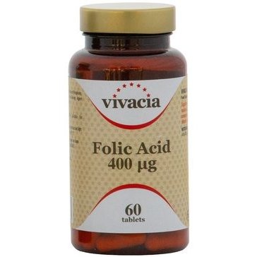 Таблетки Vivacia Фолиевая кислота 400 мкг 60 шт.