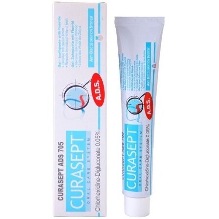 Зубная паста Курасепт (Curasept) гелеобразная с хлоргексидином 0,05% 75 мл
