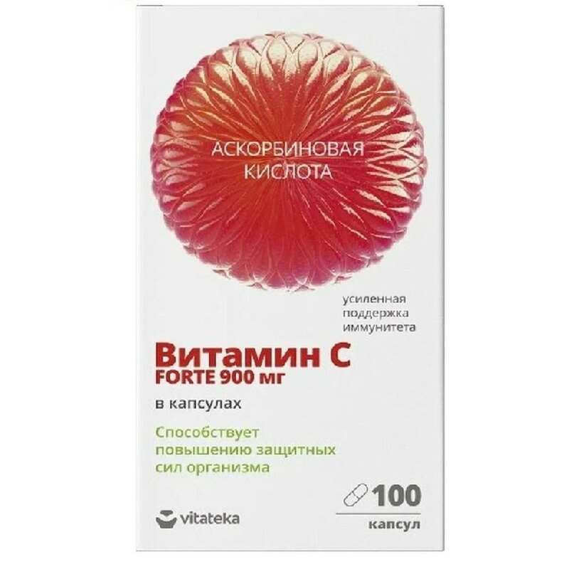 Витамин С 900 Vitateka капсулы 1100 мг 100 шт.