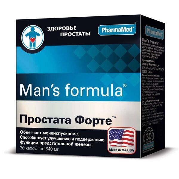 Мен-С формула Простата Форте капсулы 30 шт.