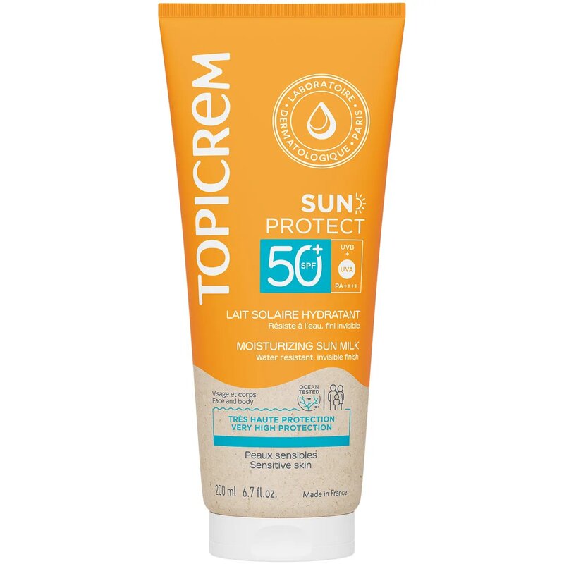 Солнцезащитное молочко для тела Топикрем (Topicrem) Sun Protect SPF50+ 200 мл