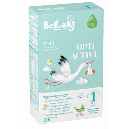Смесь сухая молочная адаптированная Беллакт Оpti Active 1 с 0 до 6 мес. 400 г
