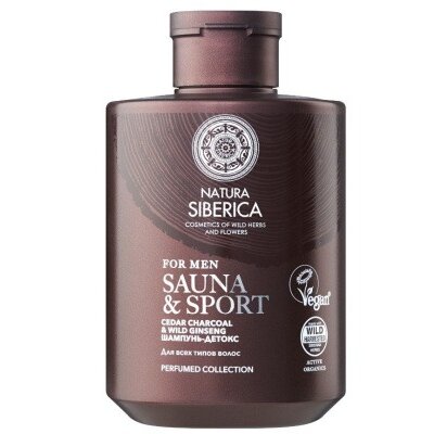 Шампунь-детокс Натура Сиберика (Natura Siberica) Sauna&Sport for men для всех типов волос 300 мл