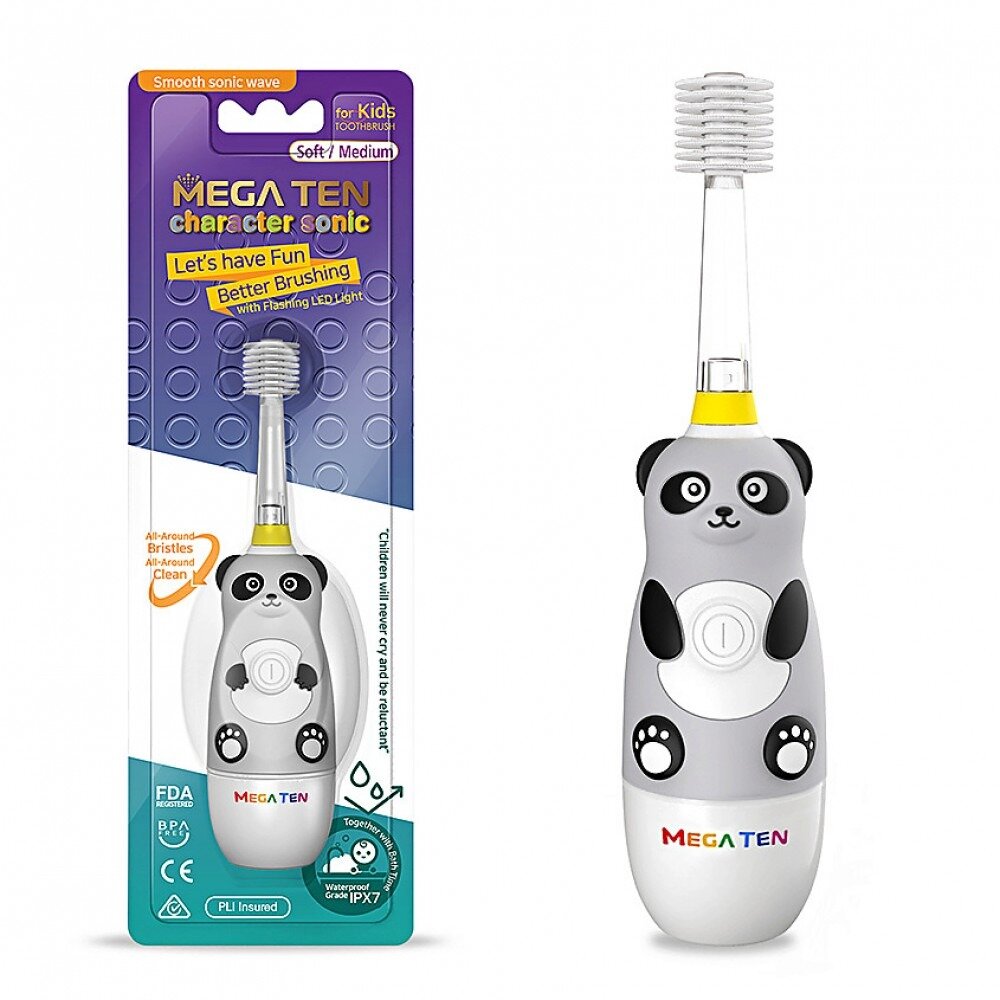 Щетка Mega ten kids sonic зубная детская электрическая Панда