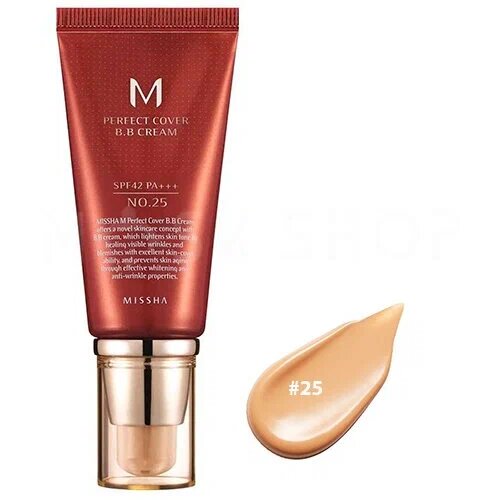 Крем тональный SPF42/PA+++ M Perfect cover Missha 50мл тон 25 Warm beige