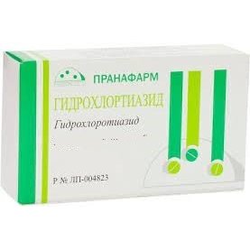 Гидрохлортиазид-Прана таблетки 25 мг 30 шт.