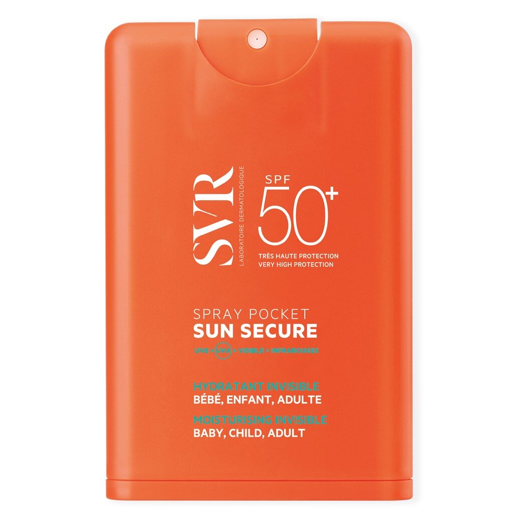 Увлажняющий спрей компактный SVR Sun Secure Безопасное солнце SPF50+ 20 мл