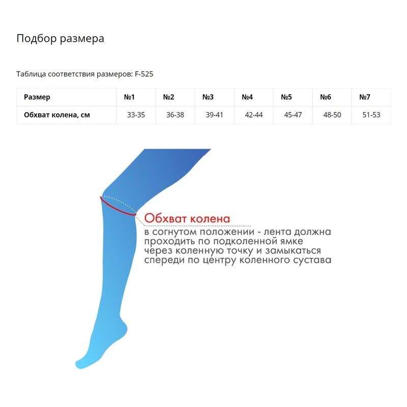 Бандаж для коленного сустава Крейт F-525 серый р.2