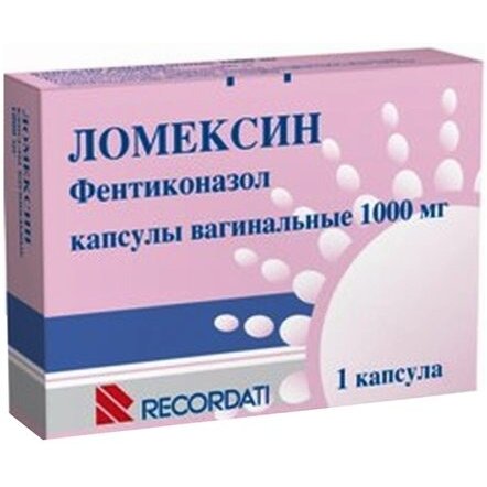 Ломексин капсулы вагинальные 1000 мг 1 шт.