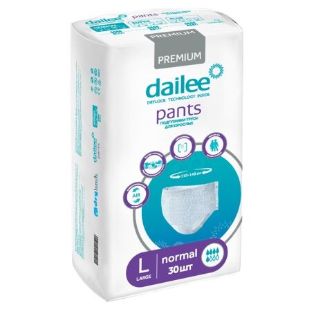 Подгузники-трусы для взрослых Дейли (Dailee) Normal Pant Premium р.L 30 шт.