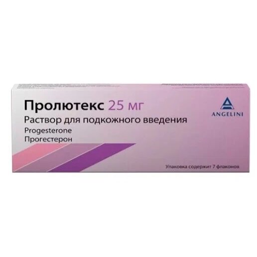 Пролютекс раствор для подкожного введения 25 мг 1.112 мл флакон 7 шт.