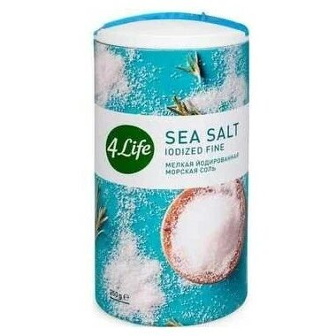 4life соль морская мелкая йодированная 250 г