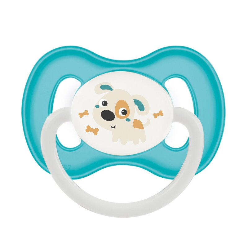 Пустышка Canpol babies латексная бирюзовая 6-18 мес