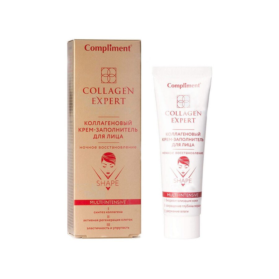 Compliment collagen expert крем-заполнитель для лица ночное восстановление коллагеновый 50мл