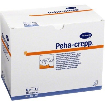 Бинт Hartmann peha-crep фиксирующий эластичный 10 см х 4 м