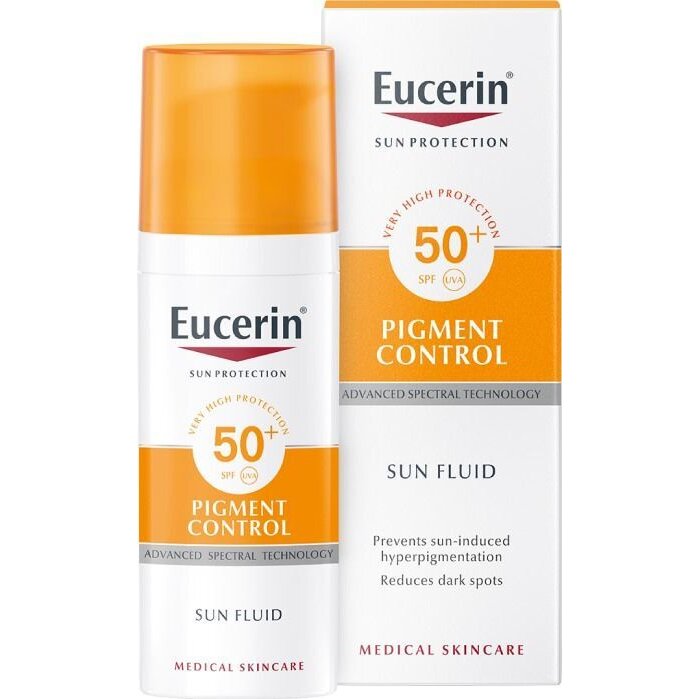 Флюид солнцезащитный Eucerin Sensitive Protect SPF 50+ против пигментации 50 мл