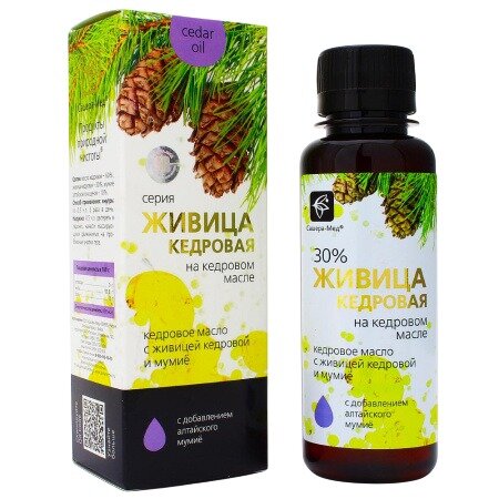 Живица кедровая на кедровом масле с мумие 100 мл