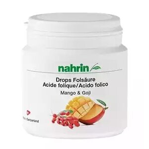 Фолиевая кислота Nahrin манго и годжи таблетки жевательные 1500мг 60 шт.