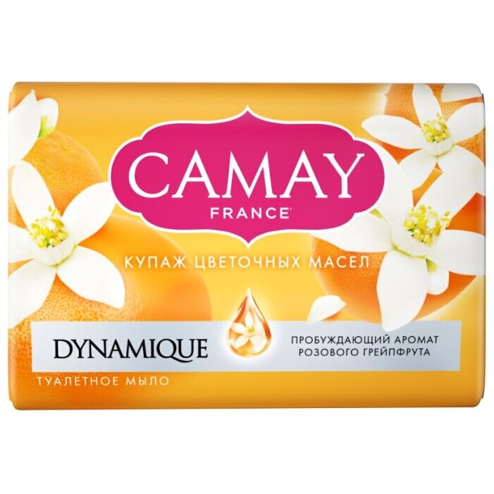 Мыло Camay Dynamique аромат розового грейпфрута 85 г