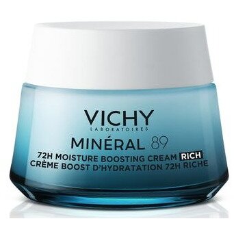 Крем для сухой и чувствительной кожи лица интенсивно увлажняющий 72ч Mineral 89 Vichy/Виши банка 50 мл