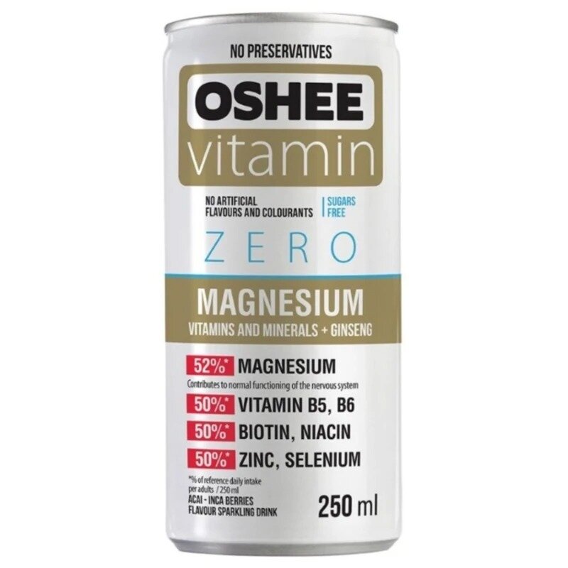 Напиток газированный Oshee Vitamin Zero Magnesium без сахара 250 мл