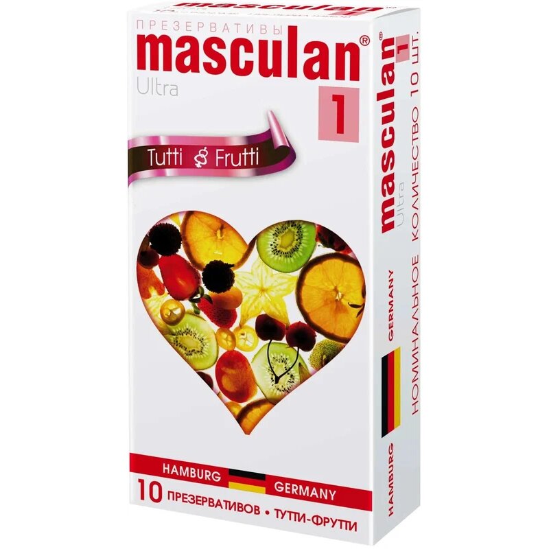 Masculan презервативы masculan 1 ultra №10 нежные с ароматом тутти-фрутти