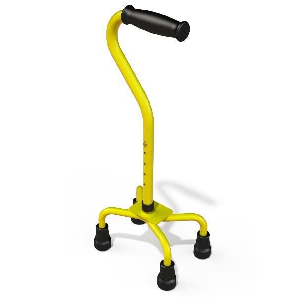 Трость детская Аверсус арт.22дт/4н металлическая регулируемая по высоте на 4 опорах на низкой платформе