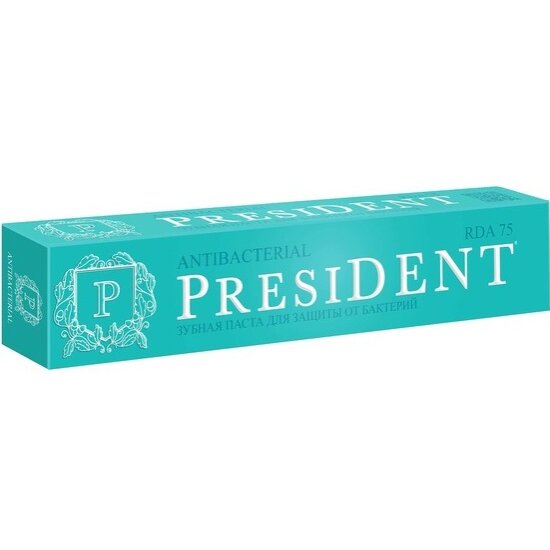 Зубная паста President антибактериальная 75 мл