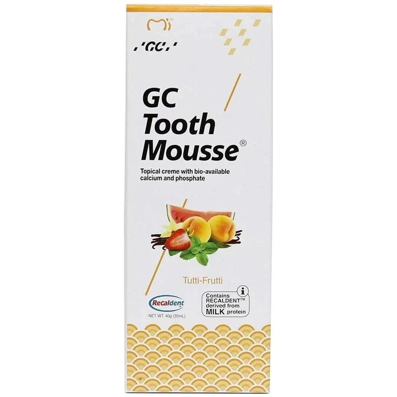 Гель для зубов реминерализующий Gc tooth mousse мультифрукт 35 мл