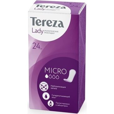 Прокладки урологические Tereza lady Micro 24 шт.