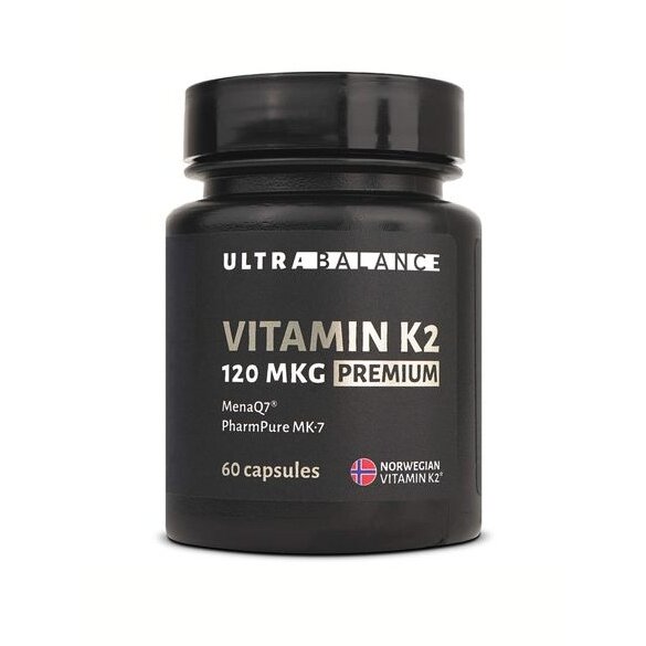 Капсулы Витамин К UltraBalance Премиум моно витамин 120 мкг 60 шт.