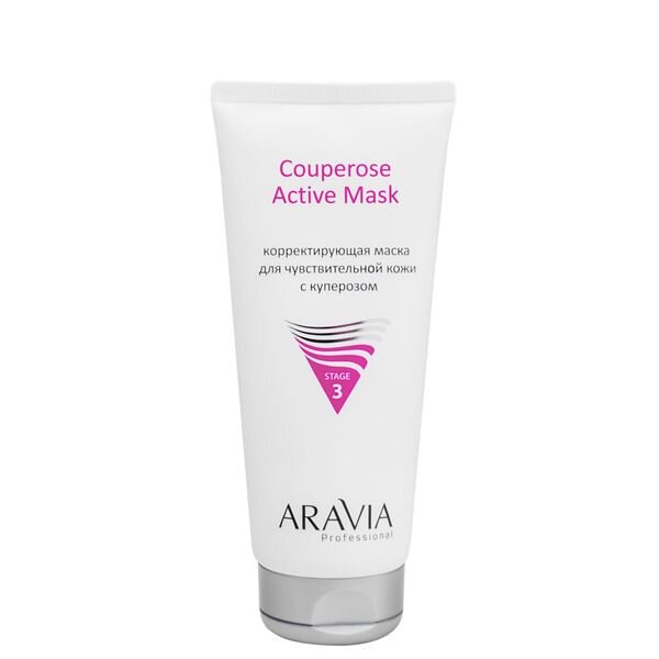 Маска для лица Aravia Laboratories корректирующая для чувствительной кожи с куперозом 200 мл