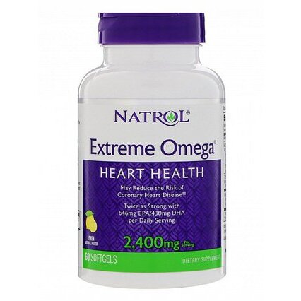 Омега экстрим Natrol 2400 мг капсулы x60